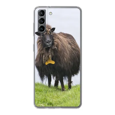 Produktbild von MuchoWow® Handyhülle Schutzhülle Hülle für Samsung Galaxy S21 Plus Schafe - Braun - Meer Silikon Softcase Handy Hülle - Handy-Tasche