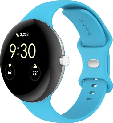 Produktbild von imoshion Silikon-Armband⁺ für Google Pixel Watch 3 / 4 (45 mm) - Größe S - Blau