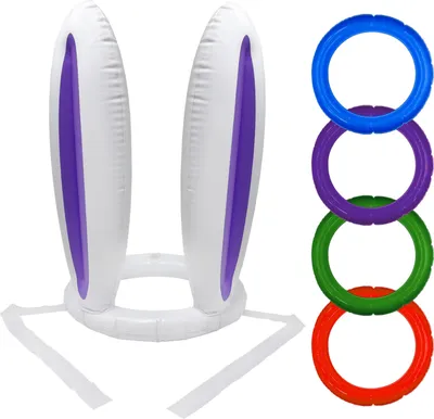 Produktbild von Oblique Unique Aufblasbares Hasen Ohren Wurfspiel mit Ringen für Kindergeburtstag Fasching Karneval Party Party Pool Spielzeug