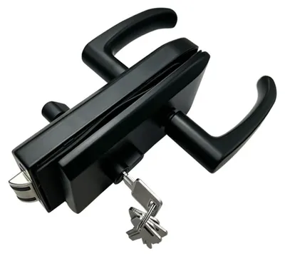Imagen del producto de Cerradura de acero inoxidable con puerta de cristal y 3 llaves