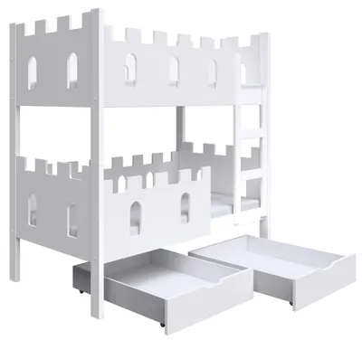 Image de Selsey Castelo - Lit superposé, blanc, 75x180 cm