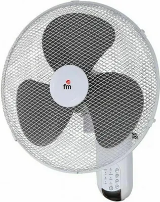 Obrázek produktu pro FM Calefacción VM-140-M, Domácí vrtulový ventilátor, Černá, Bílá, Zeď, 40 cm, 7,5 h, AC
