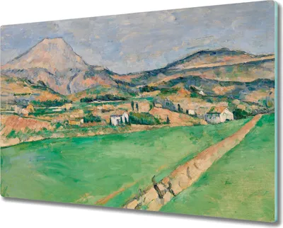 Produktbild von Coloray Herdabdeckplatte 80x52 cm Schneidebrett Kochplattenabdeckung Küchenbrett Hackbrett – Natur Berge