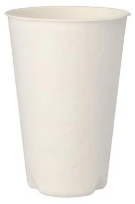 Produktbild von Trinkbecher Zuckerrohr "pure" 0,4 l Ø 9 cm · 13 cm weiss für Heißgetränke
