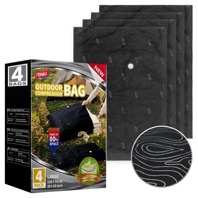 Vakuum-Aufbewahrungsbeutel 4er-Pack, 100x74 cm, wasserdicht, wiederverwendbar