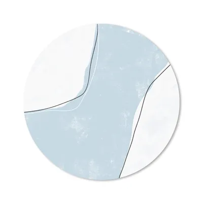 Produktbild von MuchoWow® Mauspad Mousepad Blau - Minimalismus - Abstrakt 40x40 cm - Mousepads - Maus Mat - Pad - Mausunterlage - Schreibtisch Accessoires