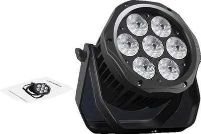 Produktbild von LED Bühnenbeleuchtung, wasserdichtes Design, DMX-Steuerung, RGBWAUV, 4 Stück