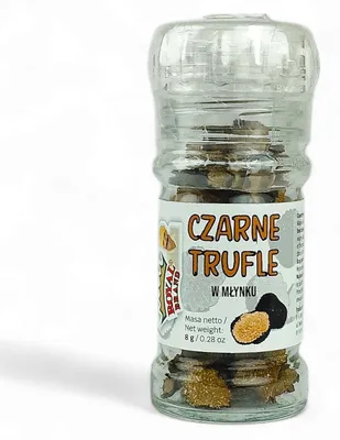 Zdjęcie produktu dla Trufle w młynku Suszone włoskie grzyby w plasterkach Czarne trufle letnie