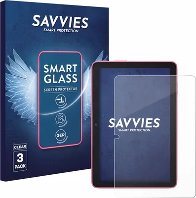 Produktbild von 3x Savvies Schutzglas Folie für Amazon Fire HD 8 2024 9H Panzer Schutzfolie Glas Displayschutz klar transparent