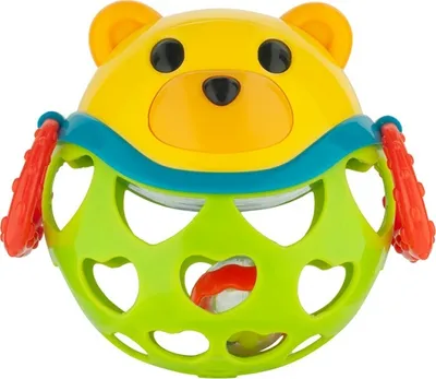 Produktbild von Canpolbabies Canpol Babys Interactive Toy Ball mit rasselnem grünen Teddybär