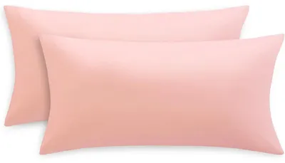 Produktbild von Kissenbezug 40x80 cm Rosa Mikrofaser 2er Set mit Reißverschluss