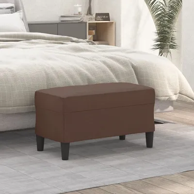 Produktbild von Möbel Sitzbank Braun 70x35x41 cm Kunstleder - Gartenbänke 349393