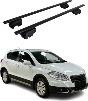 Image de Barres de toit Transversales pour Suzuki SX4 S-Cross 2013-2021 ABE Fer Noir