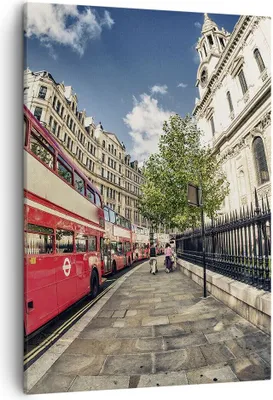 Produktbild von Bild auf Leinwand - Leinwandbild - Einteilig - Architektur London Stadt - 50x70cm - Wand Bild - Wanddeko - Wandbilder - Leinwanddruck - Wanddekoration - Leinwand bilder - Wandbild - PA50x70-2405