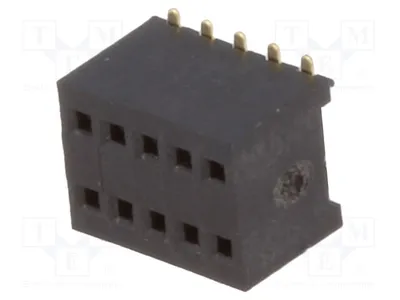 Zdjęcie produktu dla 1 x gniazdo proste, żeńskie, 1,27 mm, 10 pinów; 2 x 5 sztuk, złączka stykowa DS1065-10-2*5S8BS