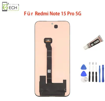 Produktbild von Original Xiaomi Redmi Note 15 Pro 5G 25080RABDG LCD Display Bildschirm