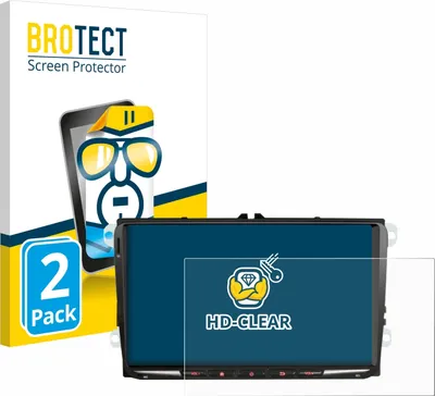 Produktbild von 2x Für Erisin ES8998V 9" Schutzfolie BROTECT Displayschutz Display Schutz Folie Klar Transparent