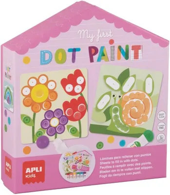 Productafbeelding van Kids My First Dot Paint 20276 Creatieve knutselset met geïllustreerde folies, compleet met dot markers