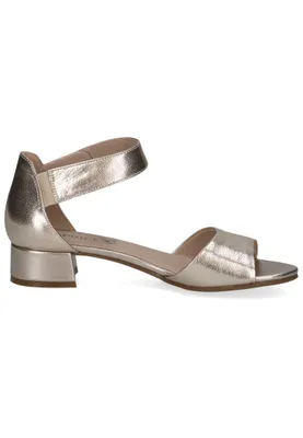 Produktbild von Caprice Damen Sandale Leder geschlossene Ferse Klettverschluss 9-28212-42, Größe:38.5 EU, Farbe:Gold