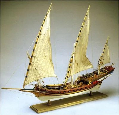 Produktbild von AMATI Sciabecco Seeräuberschiff 1753 1:60 Bausatz