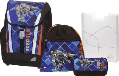 Produktbild von Schneiders 78303/070 Schultaschen-Set Robo Rex - 4-teilig (SOFT)
