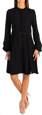 Produktbild von Karl Marc John Elegantes Damenkleid mit langen Ärmeln und hohem Kragen 9043