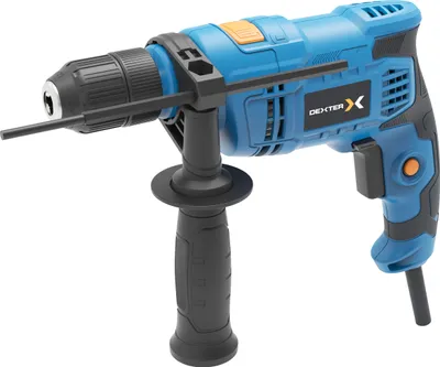 Produktbild von DEXTER - Schlagbohrer - Bohrmaschine - Handbohrmaschine - 650W - 44800 SPM - Auto-lock Ø13 mm - Tiefenanschlag - max. Bohr Ø 30mm
