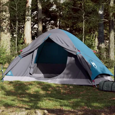 Produktbild von "2026 Promotion" Kuppel-Campingzelt 4 Personen, Familienzelt UV-Schutz, Blau Wasserdicht - Campingzelte CC32770