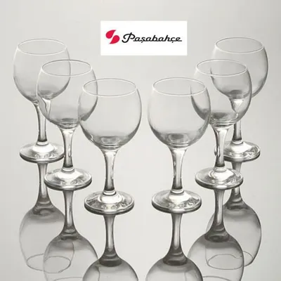 Produktbild von Pasabahce Bistro 44411 Weingläser Wasser Saft Drink Trinkglas 6 Gläser Set Glas