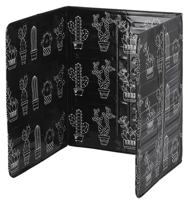 Spritzschutz Küche faltbar, 84 x 32,5 cm, Aluminiumfolie, schwarz