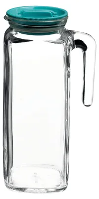 Produktbild von Bormioli Rocco Gieskanne aus Glas mit Deckel - 1 Liter - Saftkanne