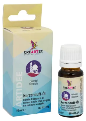 Produktbild von CREARTEC Kerzenduftöl - Oriental - 10ml - für alle Wachse (Paraffin, Soja oder Bienenwachs) - intensiv und langlebig