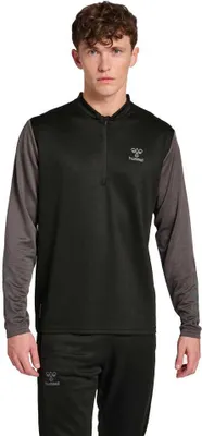 Produktbild von Hummel Ongrid Poly Halbreißverschluss-sweatshirt Schwarz S Herren Schwarz S