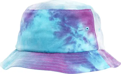 Immagine prodotto di FLEXFIT 5003TD | Cappello a secchiello con stampa Festival, tesa avvolgente - Colore: Viola/Turchese - Taglia: Unica