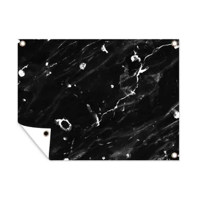 Obrázek produktu pro MuchoWow® Zahradní plakáty - Mramor - kameny - bílé - 90x120 cm - Zahradní dekorace