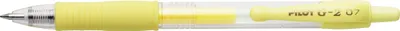 Produktbild von PILOT G2 Pastel Gelschreiber – Gelstift, 0.32mm, nachfüllbar, Farbe Pastellgelb