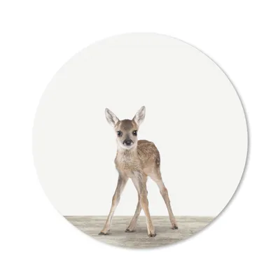 Produktbild von MuchoWow® Mauspad Mousepad Tiere - Hirsche - Baby 40x40 cm - Mousepads - Maus Mat - Pad - Mausunterlage - Schreibtisch Accessoires