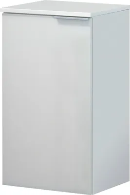 Produktbild von FACKELMANN Unterschrank KARA / mit Soft-Close-System / Maße (B x H x T): ca. 41 x 70 x 32 cm / Türanschlag rechts / Möbel fürs WC oder Bad / Korpus: Weiß matt / Front: lackiertes Glas in Weiß