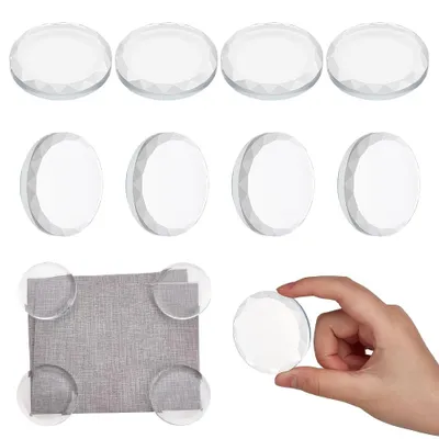 Glas-Patrongewichte, 9 Stück, transparent, 5,4 x 0,8 cm
