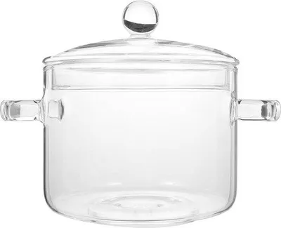 Produktbild von 35 Liter Hitzebeständiger Glas-Saucepan mit Deckel - Ideal für Suppe, Pasta und Baby Lebensmittel
