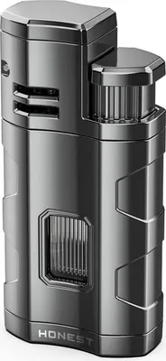 Obrázok produktu pre Zapaľovač Storm Triple Jet Flame Gas Butane Refillable with Punch - Windproof & Adjustable