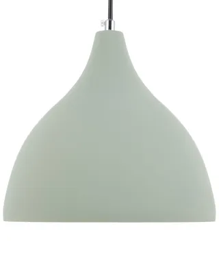 Zdjęcie produktu dla BELIANI Lampa sufitowa wisząca pastelowa zielony beton 1 klosz minimalistyczny nowoczesny design oświetlenie do salonu i sypialni