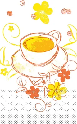 Produktbild von Tissue Serviette Sunny, 3-lagig, 33 x 33 cm, 1/8 Falz, 100 Stück - Mank