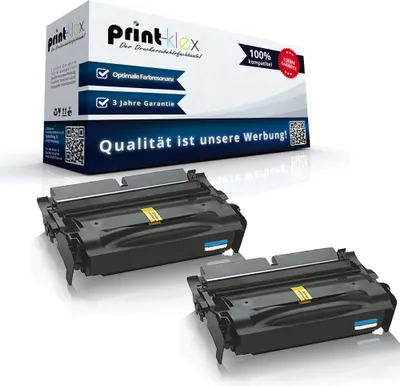 Produktbild von 2x Kompatible Tonerkartuschen für Lexmark X 422MFP 12A4715 12A3715 Schwarz Black - Office Print Serie