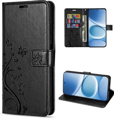 Produktbild von Hülle für Xiaomi Redmi Note 15 Pro 5G Handyhülle Wallet Case Klapphülle in Schwarz