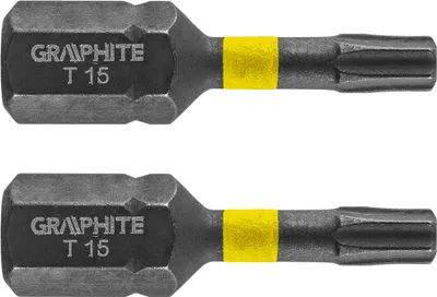 Zdjęcie produktu dla GRAPHITE Bity udarowe TX15 x 25 mm, 2 szt.