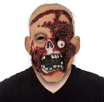 Produktbild von Latexmaske Halloween Horror - Blutige Vollkopfmaske
