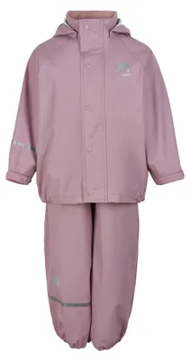 Productafbeelding van CeLaVi Unisex Regenpak - Effen Polyurethanregenjas, mauve, maat 130