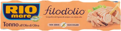Zdjęcie produktu dla Filetti Tuńczyka w Oliwie z Oliwek 4x65g - Rio Mare