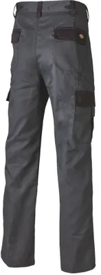 A back view of work pants on a white background.